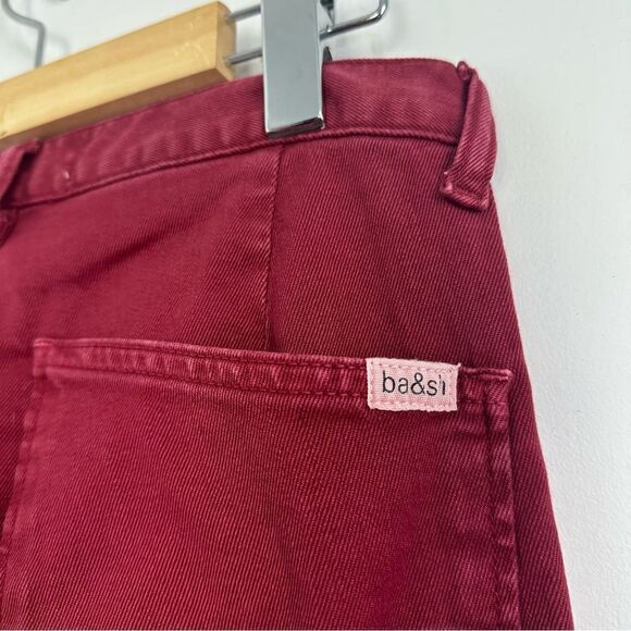 Ba&sh CSALLY - Red Slim-fit cotton jeans Sz 24 - Picture 7 of 16